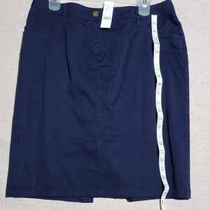 New York & Company Dark Blue Pencil Skirt
